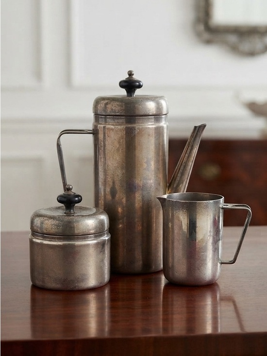 Other - Vintage Art Deco Silver-Plated Coffee Service, 1930s
